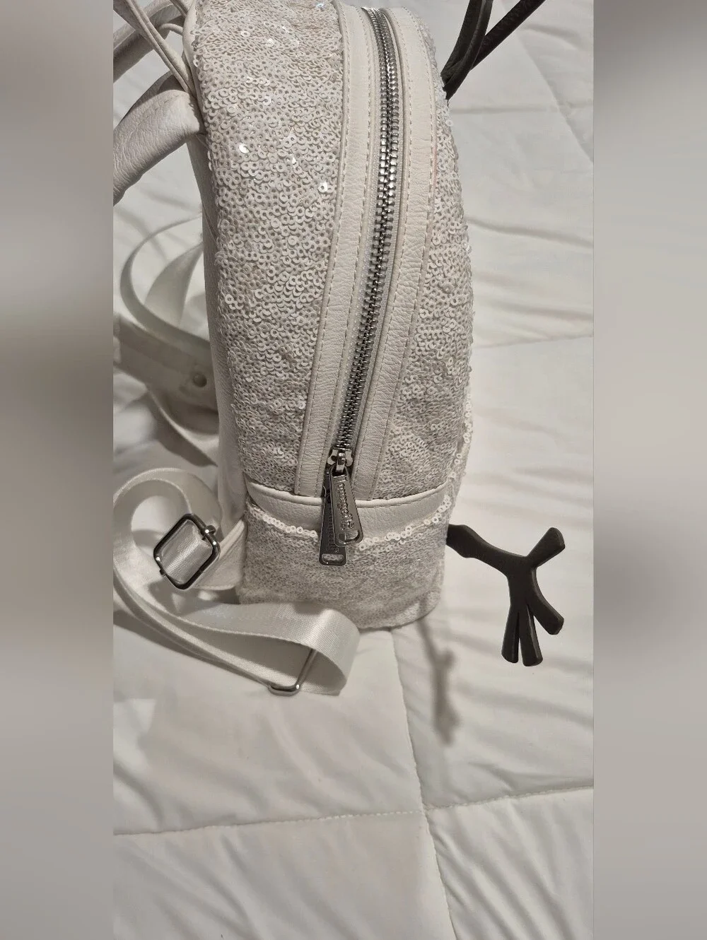 Loungefly Disney Olaf Sequin Mini Backpack - White
